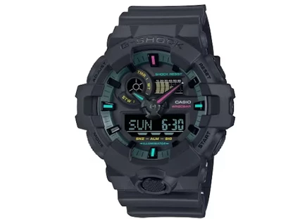 Мужские часы Casio G-Shock GA-700MF-1A аналогово-цифровые, кварцевые, корпус и ремешок из смолы, 58 мм