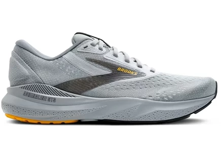 Мужские кроссовки Brooks Adrenaline GTS 24, серо-белые с золотистыми деталями