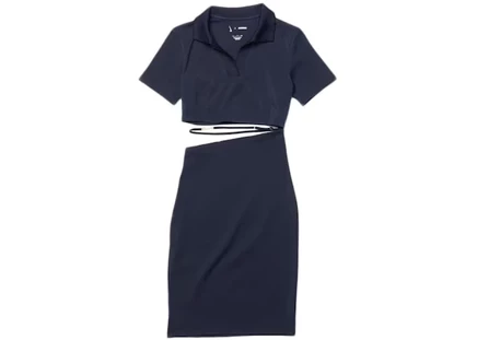 Женское платье Nike La Robe Polo, темно-обсидиан/черное