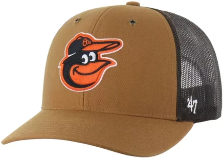 Унисекс кепка 47 Brand x Carhartt Baltimore Orioles, коричневая