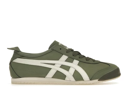 Мужские кроссовки Onitsuka Tiger Mexico 66, зелено-кремовые