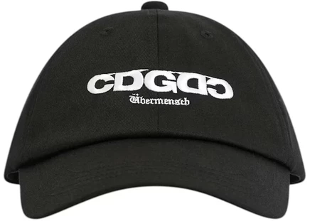 Кепка Comme des Garcons G-DRAGON Ubermensch с вышивкой, черная
