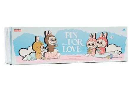Брелок Pop Mart Labubu (The Monsters Pin for Love N–Z), кейс 14 слепых боксов