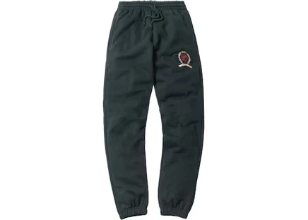 Мужские флисовые штаны KITH Crest, темно-зеленые