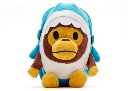 Унисекс сумка Bape Baby Milo Plush Shark Mobile Bag, синяя