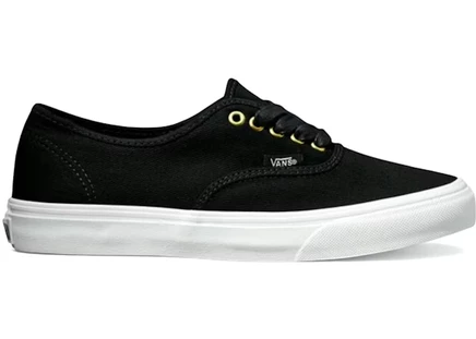 Мужские кеды Vans Authentic Slim Twill Gold Pop, черные