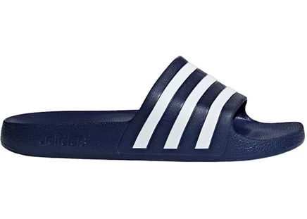 Мужские шлепанцы Adidas Adilette Aqua, темно-синие с белым