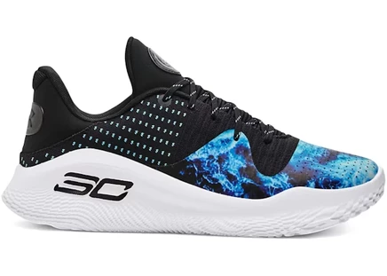 Мужские кроссовки Under Armour Curry 4 Low, черно-голубые