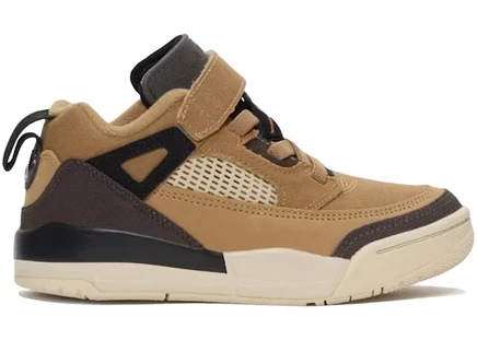 Детские кроссовки Jordan Spizike Low, бежево-черно-коричневые