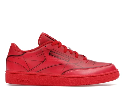 Мужские кроссовки Reebok Club C TL Maison Margiela, красные