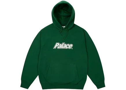 Мужская худи Palace Border Logo, racey green