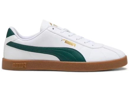 Кроссовки Puma Club II SL, бело-зелёные, цвет резины
