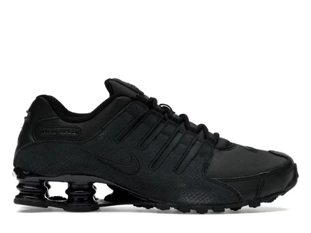 Мужские кроссовки Nike Shox NZ, полностью черные