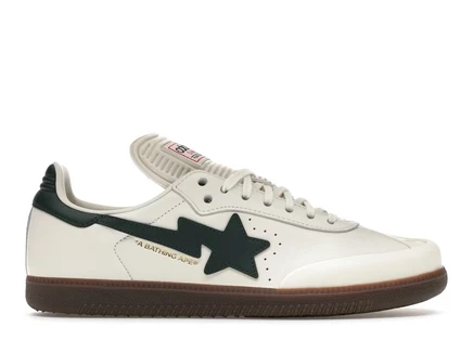 Мужские кроссовки Adidas Samba Bape, кремовые