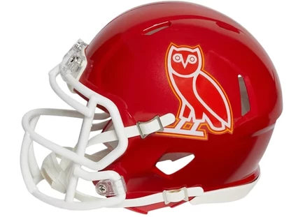 Мини-шлем OVO x NFL Riddell Kansas City Chiefs, красный