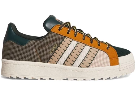 Мужские кроссовки Adidas Superstar CLOT Patchwork, бежевые
