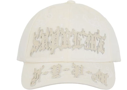 Кепка Supreme Leather Applique 6-Panel, белая