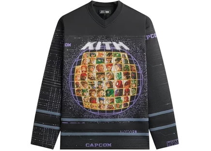 Мужская джерси Kith x Marvel vs. Capcom Malik, черная