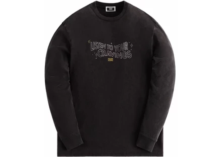 Футболка с длинным рукавом KITH Vintage, черная