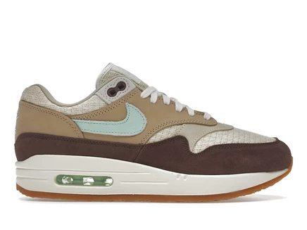 Кроссовки Nike Air Max 1 Crepe Brown, коричневые/мятные