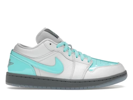 Женские кроссовки Jordan 1 Low SE Polaroid, бежево-зеленые с серым