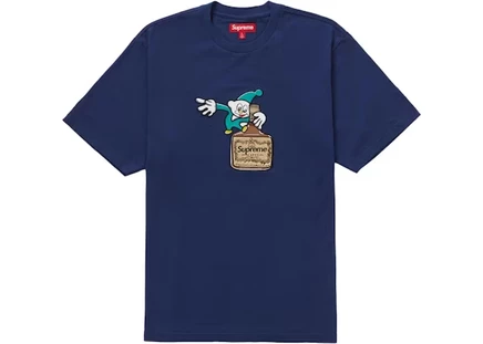 Мужская футболка supreme elf, темно-синяя