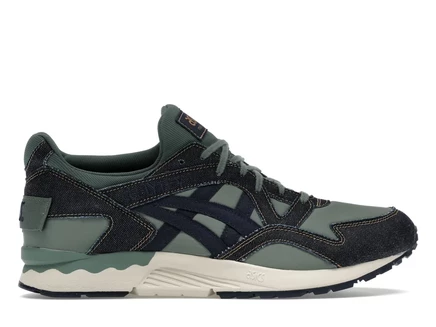 Мужские кроссовки Asics Gel-Lyte V, темно-синие и зеленые