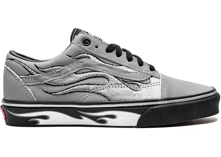 Мужские кеды vans old skool a$ap worldwide, серебристые