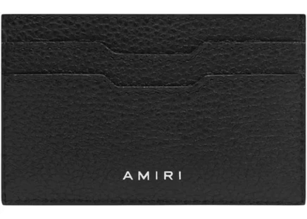 Унисекс портмоне для карт Amiri Iconic Embossed, черное