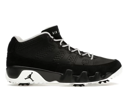 Мужские кроссовки Jordan 9 Retro Low Golf, черно-белые