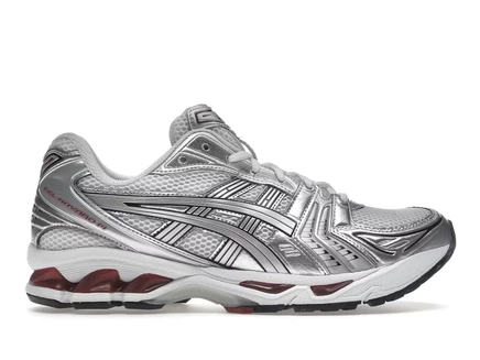 Мужские кроссовки Asics Gel-Kayano 14, бело-серебристые