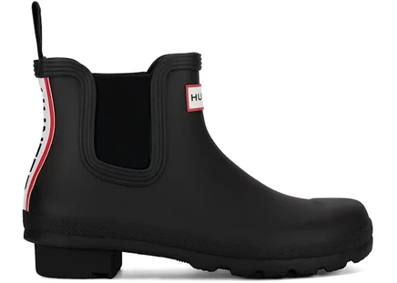 Женские резиновые сапоги Hunter Chelsea Tri-Color, черные