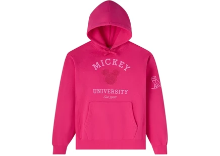 Худи OVO x Disney Valentine's Collegiate, фуксия