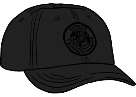 Supreme Compass 6-Panel Black black