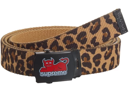 Ремень Supreme Toy Machine Webbing, леопард