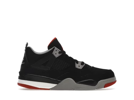 Jordan 4 Retro Bred (2019) (PS) black/fire red-cement grey-summit white