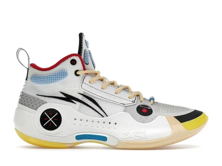 Мужские кроссовки Li-Ning Way of Wade 10 Test R1, бело-черно-красные