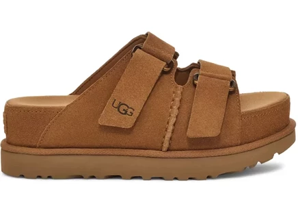 Женские шлепанцы Ugg Goldenstar Hi Slide, каштановые