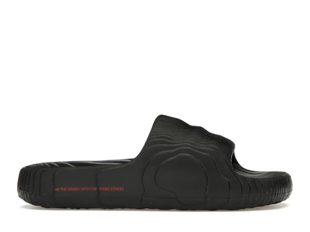 Мужские сланцы Adidas Adilette 22, черно-алые