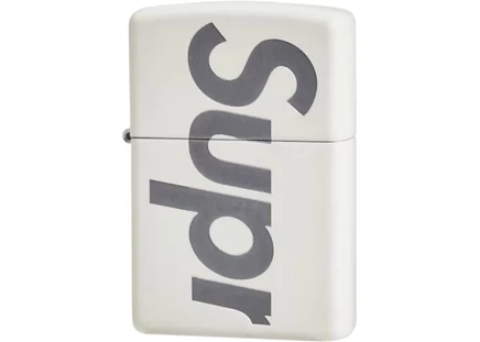 Унисекс зажигалка Supreme Zippo светящаяся, белая