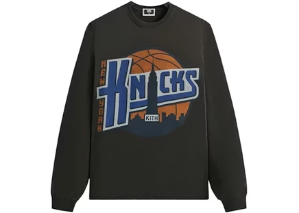 Мужской лонгслив KITH x New York Knicks City Vintage, черный