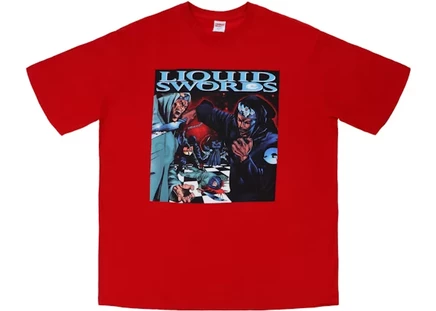 Мужская футболка Supreme Liquid Swords, красная