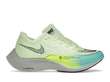 Женские кроссовки Nike Vaporfly Next% 2, бирюзово‑желтые