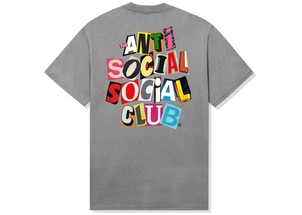 Футболка Anti Social Social Club Torn Pages, серая