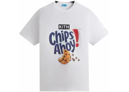 Мужская винтажная футболка KITH Treats for Chips Ahoy, белая