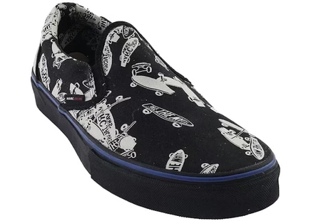 Мужские кеды Vans Slip-On LX Marc Jacobs, черные/бежево-белые