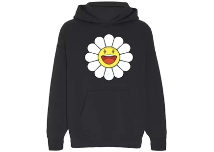 Мужское худи J Balvin x Murakami Large Flower, черная
