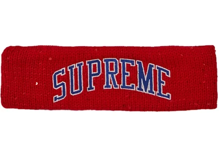 Унисекс повязка Supreme New Era Sequin Arc Logo, красная