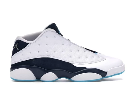 Мужские кроссовки Jordan 13 Retro Low Hornets, бело-синие