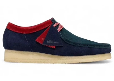 Унисекс туфли Clarks Originals Wallabee, темно-бирюзовые